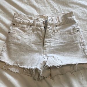Madewell High Rise Denim Shorts